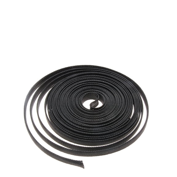 1Meter Cable Tubing Black Insulated Sleeve PET Expandable High Density Sheathing Wire Protection