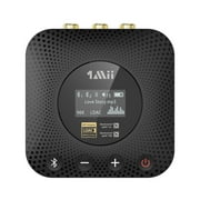 1Mii B06HD+ Hi-Res Bluetooth 5.1 Receiver, HiFi Wireless Audio Adapter w/LDAC aptX HD Volume Control OLED Display for Home Music Streaming Stereo System
