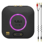 1Mii Bluetooth 5.2 Receiver, B06S+ HiFi Wireless Audio Adapter with LDAC/aptX HD/aptX Low Latency/Volume Control for Home Car Music Stereo System