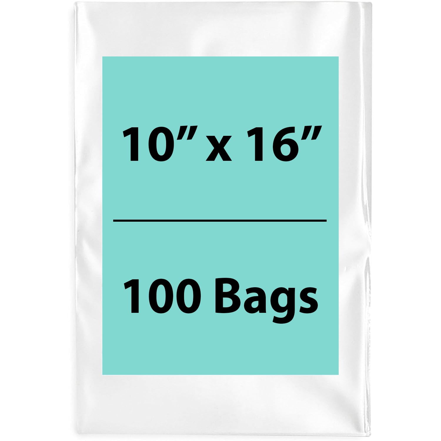 B&P 100 Clear Plastic Bags – 1.5 Mil, 3x10 Inch Flat Open Top Poly Bags - View #3