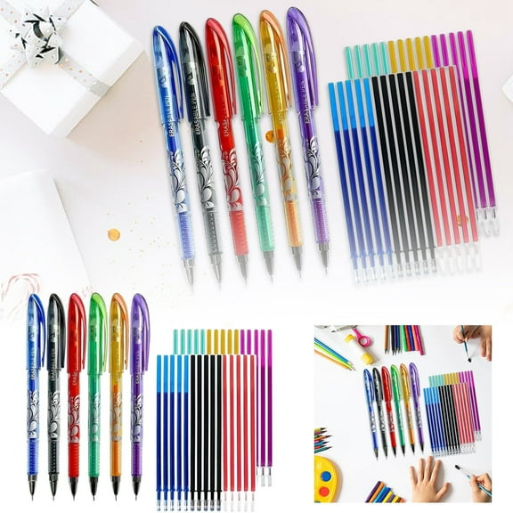 1Ml Neutral Erasable Pen Blue And White Porcelain Colored Neutral Pen Heat Suitable For Children Adult School Work Diary And Sketch Supplies Office&Craft&Stationery