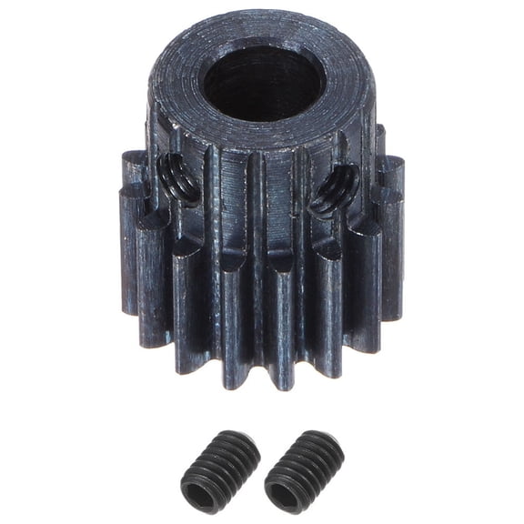 1Mod 16T Pinion Gear 7mm Bore Hardened Steel Motor Rack Spur Gear with Step for RC Car Truck Gear Drive