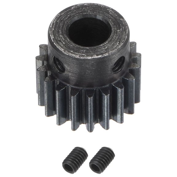 1Mod 19T Pinion Gear 8mm Bore Hardened Steel Motor Rack Spur Gear with Step for RC Car Truck Gear Drive