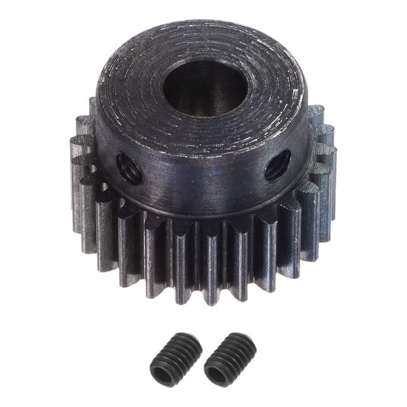 1Mod 26T Pinion Gear 8mm Bore Hardened Steel Motor Rack Spur Gear with Step for RC Car Truck Gear Drive