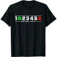 thumbnail image 1 of 1N23456 Motorcycle Shift Biker Motorcyclist T-Shirt, 1 of 3