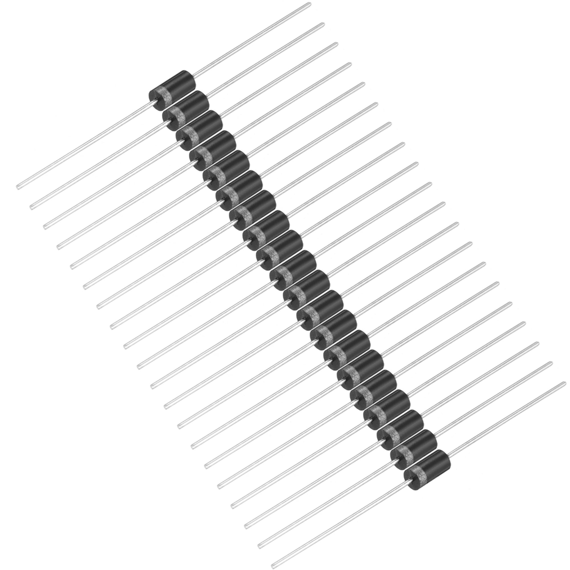 Produktbild von 1N4001 Diode – 1 A, 50 V, 100 Stück – Gleichrichterdiode Für Schaltungen, Reparatur & Elektronikbasteln