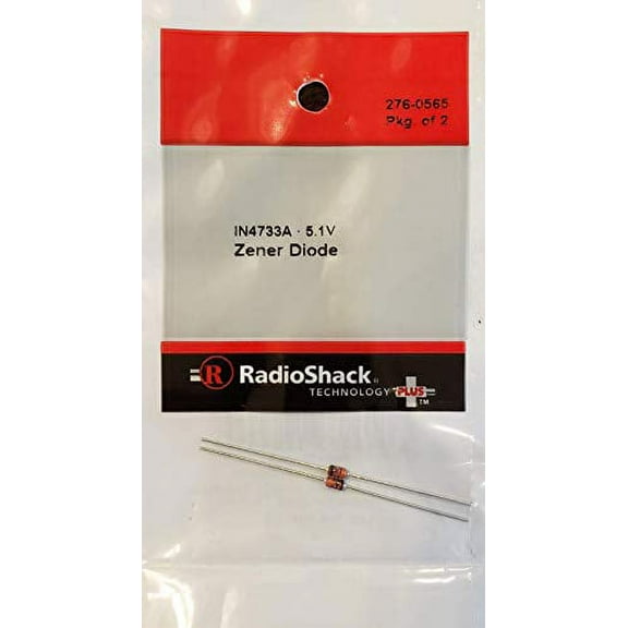 1N4733A, Zener Diode, Vz=5.1V, Iz=10mA, Zz=7ohms, Pmax=1W