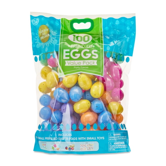 Multicolor Prefilled Eggs, 100 Count, Easter by Way To Celebrate