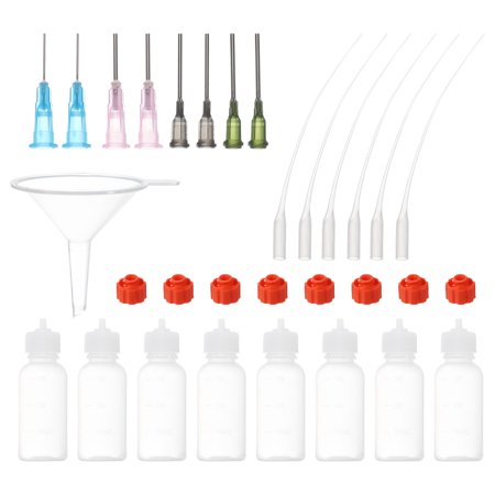 1Oz Precision Applicator Bottles, 16Pcs Needle Tip Squeeze Bottle Small Squeeze Bottles Needle Bottle with Funnel