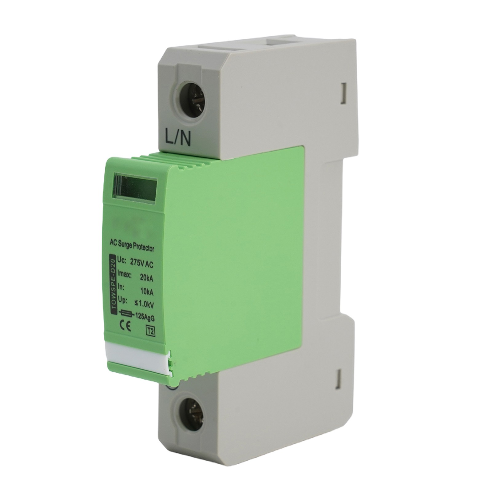 1P 10Ka~20Ka 275Vac House Surge Protector Low-Voltage Arrester Din Rail ...