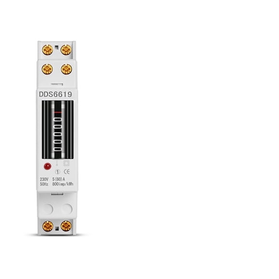 1P 18mm Single Phase 2 Wire Digital Wattmeter Power Consumption Analog Energy Meter KWh AC 50Hz Electric Din Rail Mount ,Easy to Install