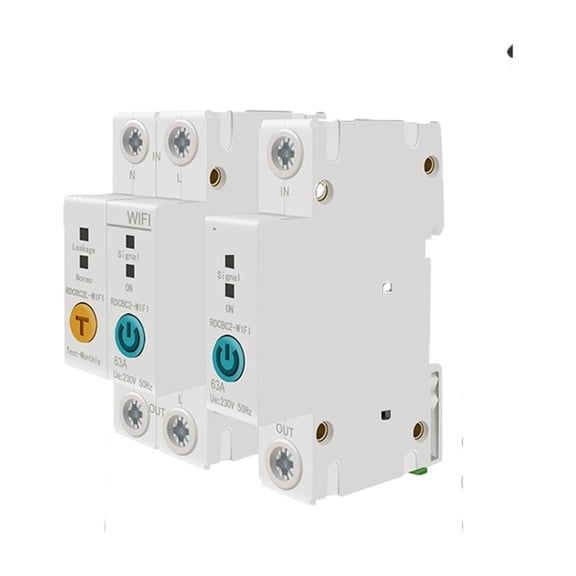 1P/2P Din Rail Smart Energy Meter Power Consumption KWh Meter Circuit Breaker Timer Switch Relay Voltmeter ,Easy to Install