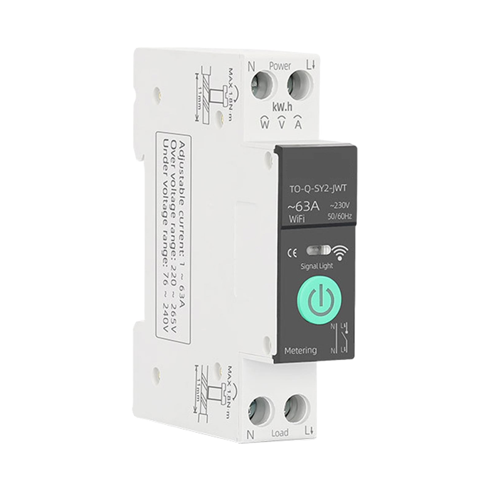 BALAMI Disyuntor,Magnetotermico Disyuntor WiFi 1P 63A Riel DIN Interruptor  Inteligente Control Remoto for Smart Home 63A (Size : 40A) : :  Bricolaje y herramientas