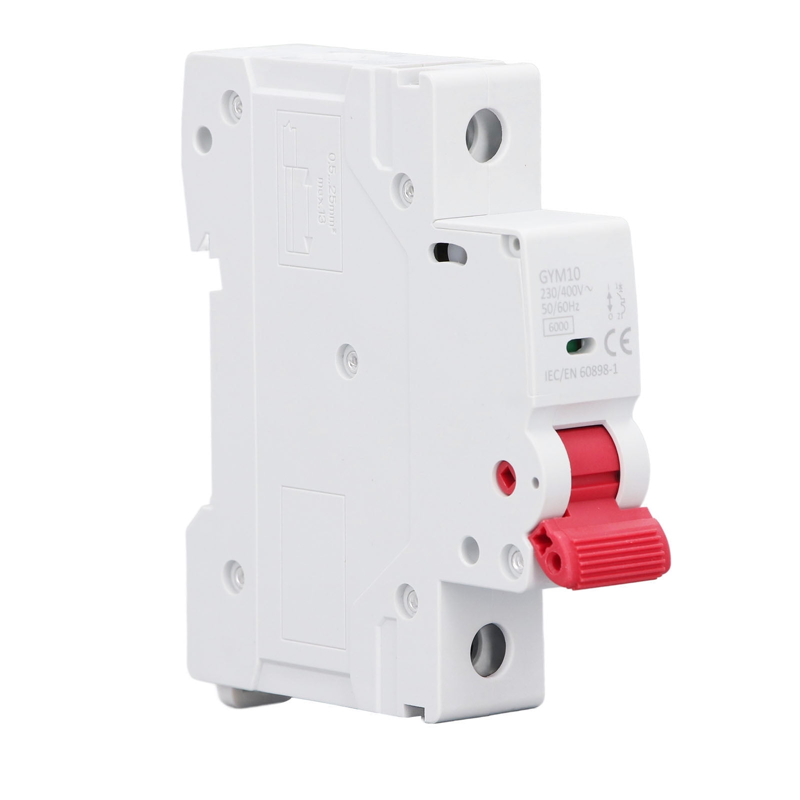 1P Circuit Breaker 230V 400V MCB Protection Switch 6kA Breaking