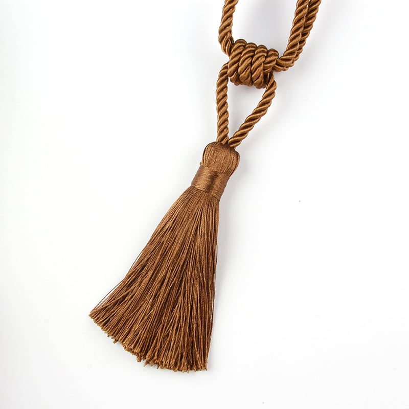 1P Curain Tiebacks With Tassel Curtain Clips Rope Tie Backs holdbacks