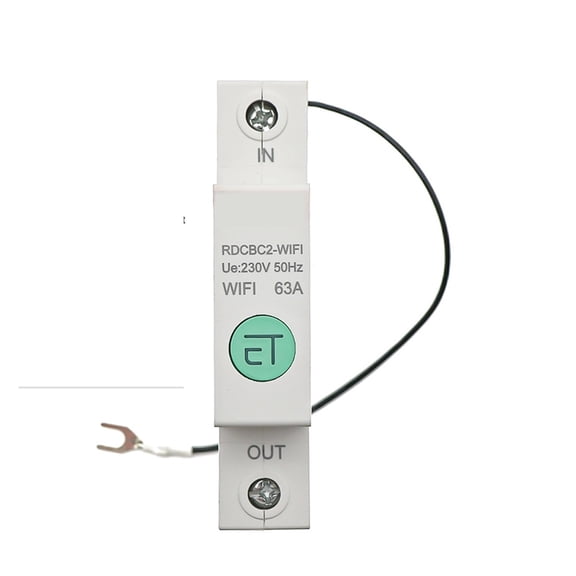 1P Din Rail Smart Energy Meter Power Consumption KWh Meter Circuit Breaker Switch Relay Voltmeter For Smart Home ,Easy to Install