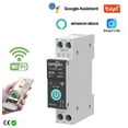 thumbnail image 1 of 1P+N Smart Wi-Fi Switch,Over-Current Protection,Work with Alexa &Google Assistant for Voice Control,Energy Monitor,Smart Life/Tuya Remote Control,Timer Functions,FCC Certified,50A, 1 of 8