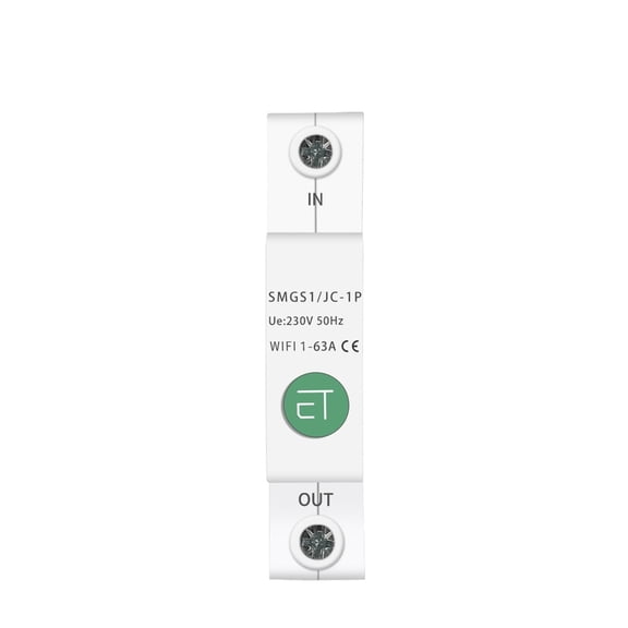 1P Smart Circuit Breaker With Energy Meter Powered Remotely Control 1-63A Relay Type ,Easy to Install