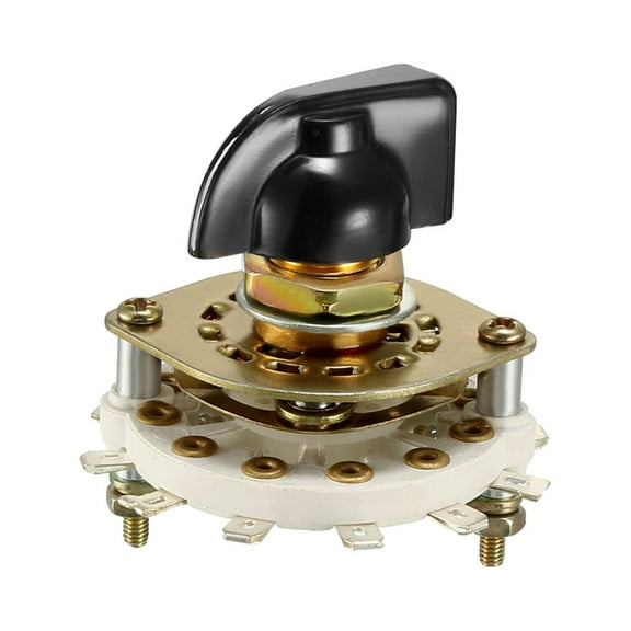 1P10T 1 Pole 10 Position 1 Deck Band Channel Rotary Switch Selector Knob