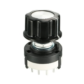 1P12T 1 Pole 12 Throw 1Deck Band Channel Rotary Switch Selector with Knob