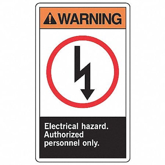 Label, 5 in Height, 3 1/2 in English, LELC335VSP, PK5 LELC335VSP