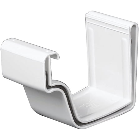 1PACK Amerimax 5 In. Traditional K-Style White Vinyl Gutter Slip Joint Connector