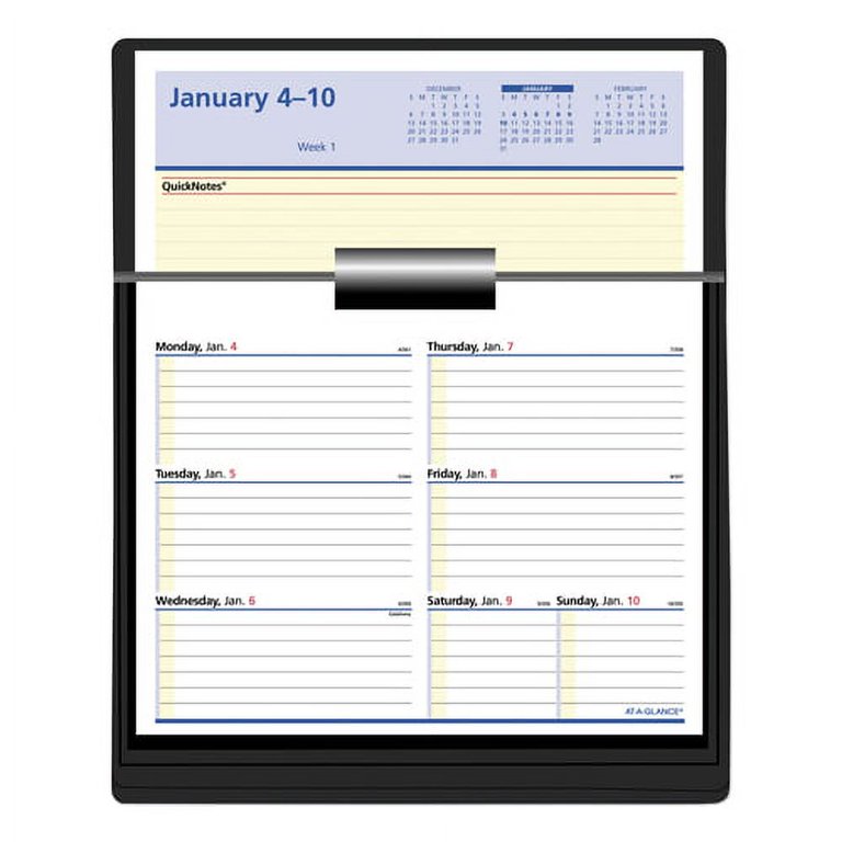 2022 Flip-A-Week Desk Calendar Refill – 6x7 Inch Weekly Planner Pages For AT-A-GLANCE Bases