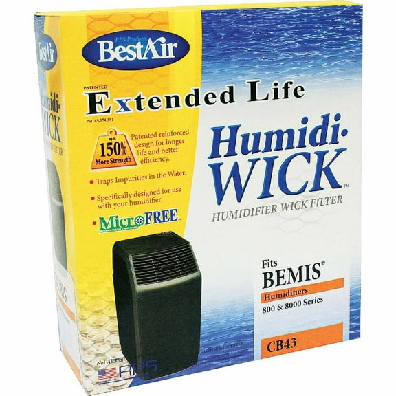 1PACK BestAir Extended Life Humidi-Wick CB43 Humidifier Wick Filter