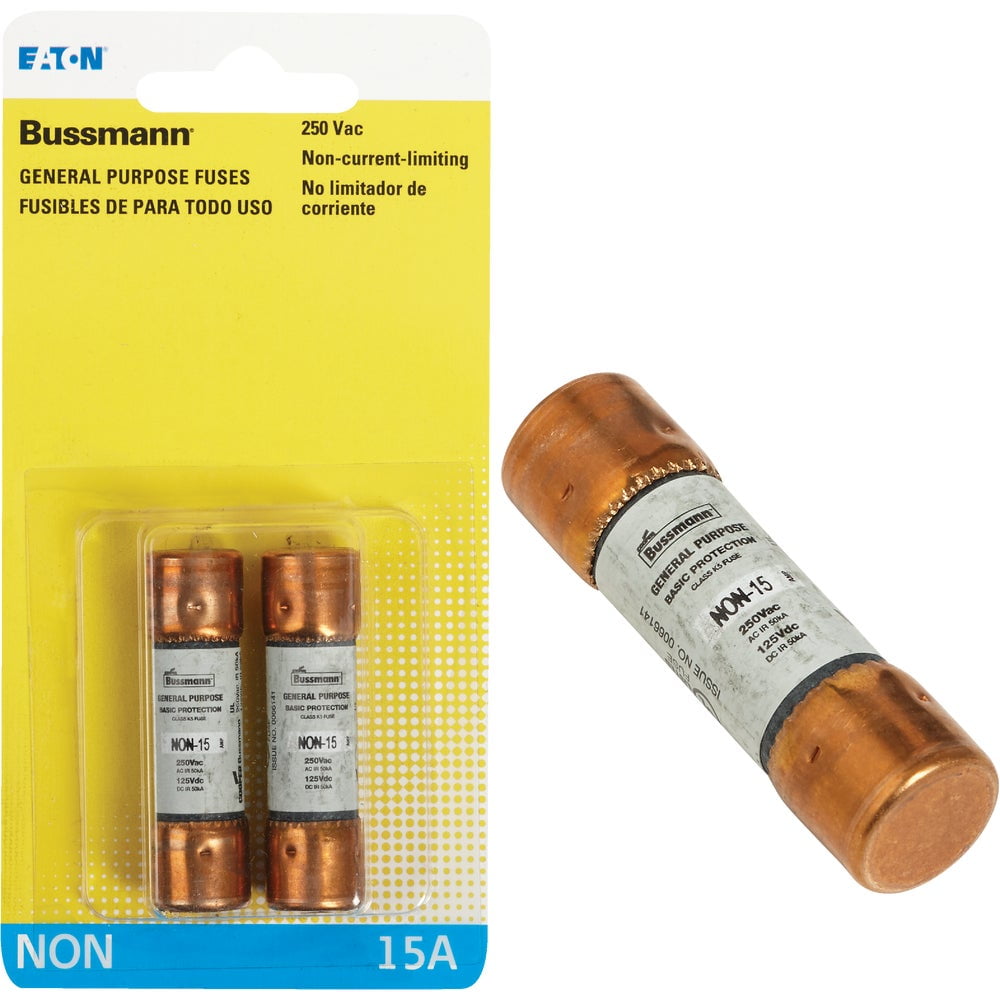 1PACK Bussmann 15A NON Cartridge General Purpose Cartridge 1PACK Bussmann 15A NON Cartridge General Purpose Cartridge