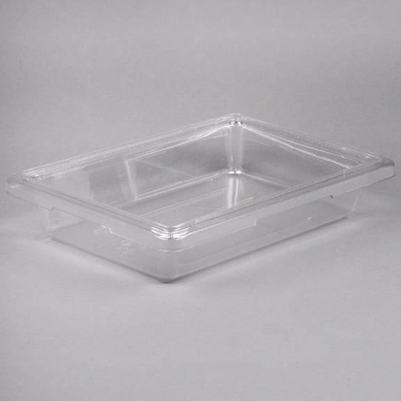 1PACK Cambro 12183CW135 Camwear 18" x 12" x 3 1/2" Clear Polycarbonate Food Storage Box
