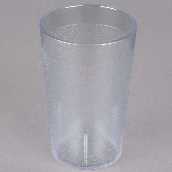 1PACK Carlisle 550607 Stackable 9.5 oz. Clear SAN Plastic Tumbler - 6/Pack