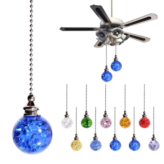 1PACK Ceiling Fan Pull Chain, Pull Chains Extensions, Ceiling Fan Pull Chain Extender, Fan and Light Pulls for Ceiling Fan, Fan Pulls Decorative with Beaded Pull Chain