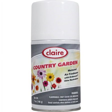 1PACK Claire Country Garden Metered Air Fresheners - 12 Cans per Case