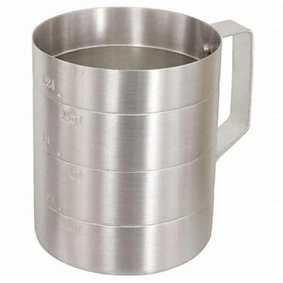 Crestware Measuring Cup,Aluminum,4 qt. Dry MEA04D