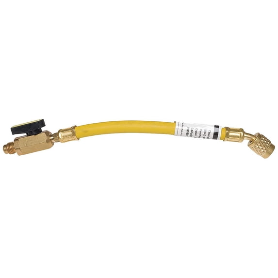 Dayton Ball Valve Adapter Hose ,6 In,Yellow 4PDG3