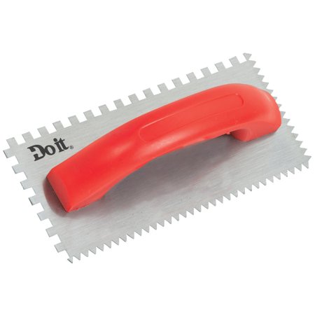 1PACK Do it 1/4 In. Square-Notched & V-Notched Trowel