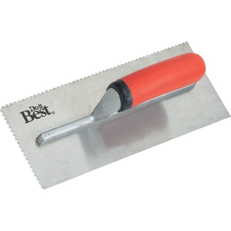 1PACK Do it Best 1/8 In. Flat V-Notched Trowel