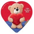 thumbnail image 1 of 1PACK,Elmer Chocolate Assorted Chocolate Comic Teddy Bear Heart 2oz, 1 of 5