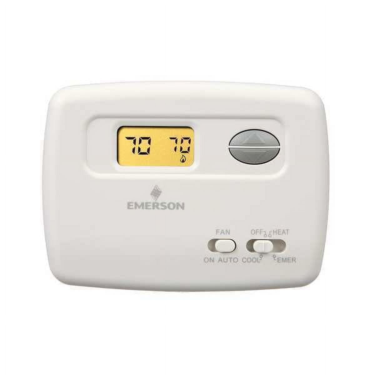 Low Voltage Thermostat, 1 H 1 C, Hardwired/Battery, 24VAC