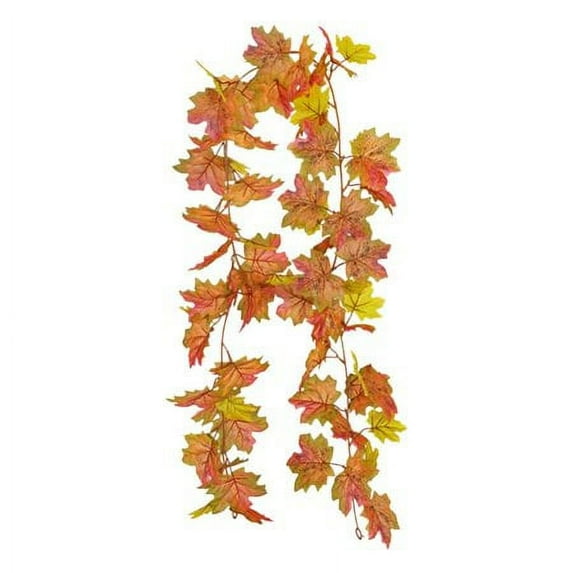 1PACK Fall Artificial Leaves Garland Maple Leaves Vines Thanksgiving Decorations Wall Hanging Halloween Decorations