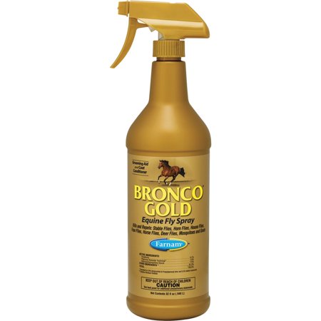 1 pc Farnam Bronco Gold 32 Oz. Trigger Spray Equine Fly Spray