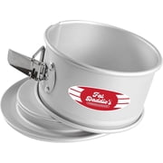 Fat Daddio's PSF-63 6 x 3 Inch Round Cake Pan, Anodized Aluminum Springform Pan, Removable Base, Silver