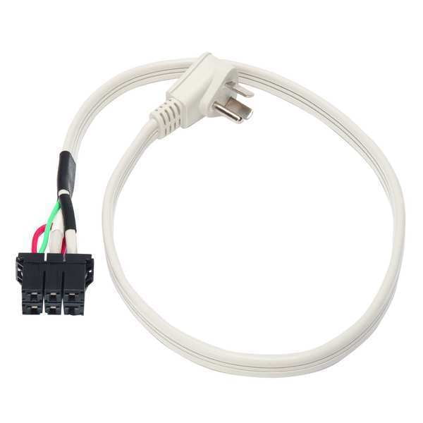 White 265VAC 20 Amp Power Cord for PTAC Units