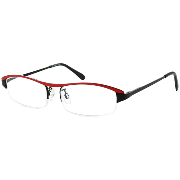 1PACK Gabii HBH026 Metal Red Rectangle Men's/Women's Spring Hinge Reading Glasses +1.00