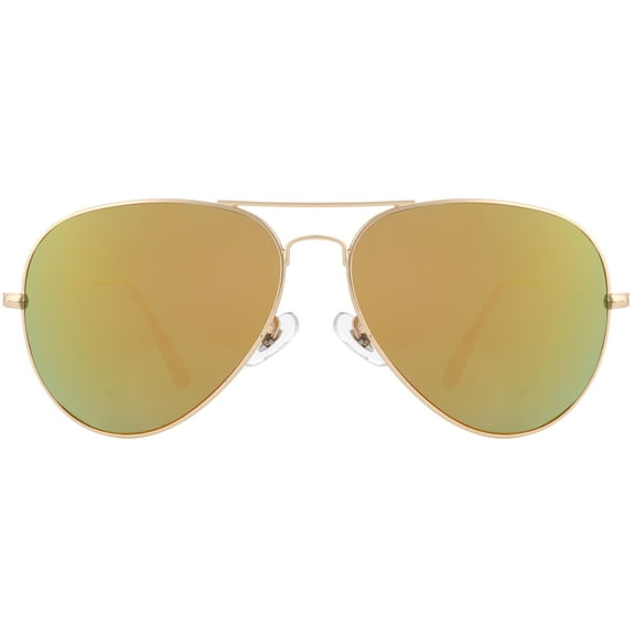 1PACK Gabii S3026 Metal Red Aviator Men's/Women's Mirror Lens Bifocal Sun Reader W/Case +1.50