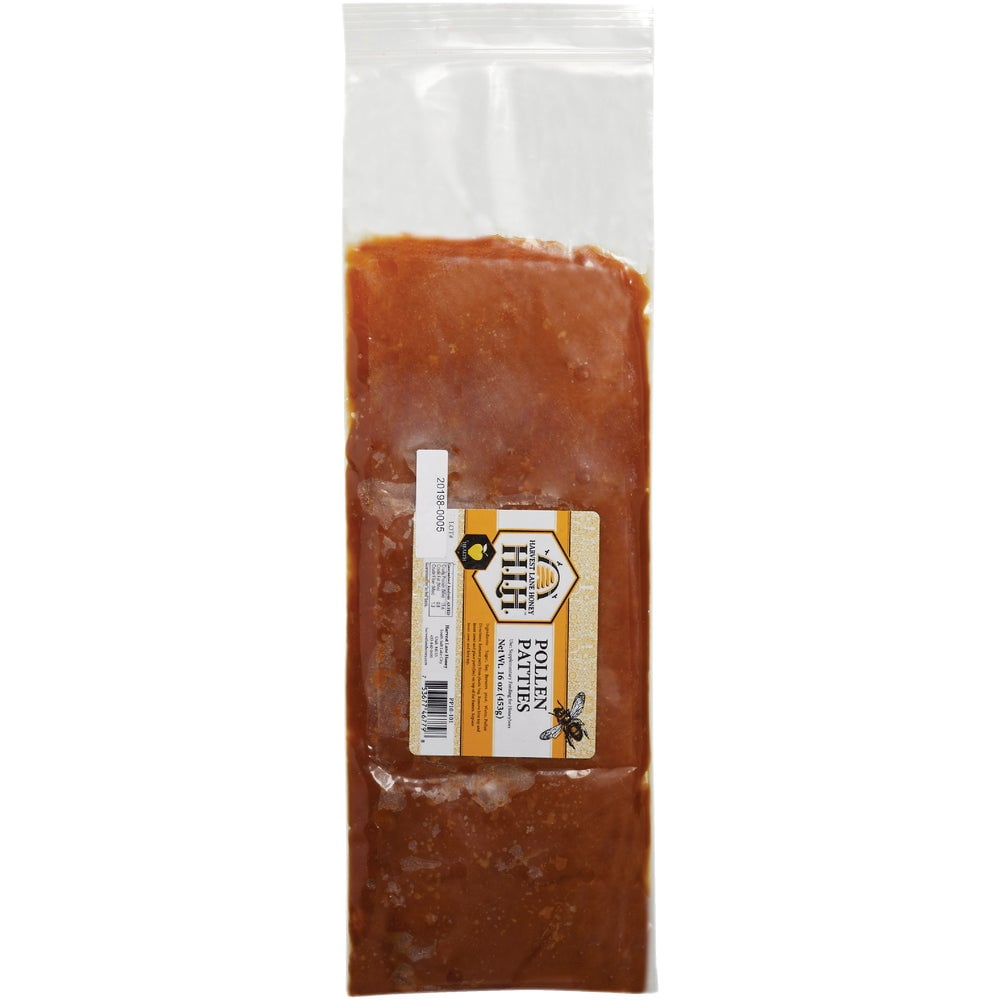 1 pc Harvest Lane Honey 1 Lb. Pollen Pattie Bee Feed