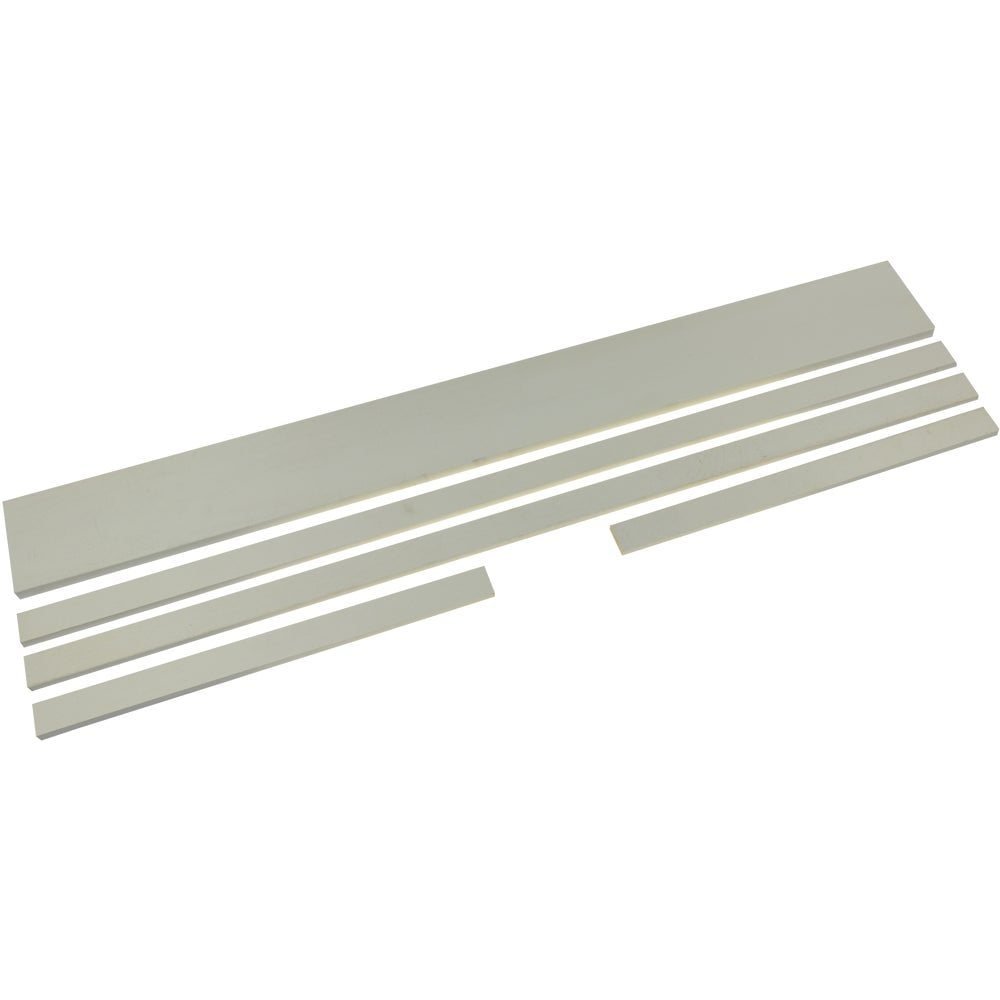 White Wood 36" Pocket Door Jamb Kit
