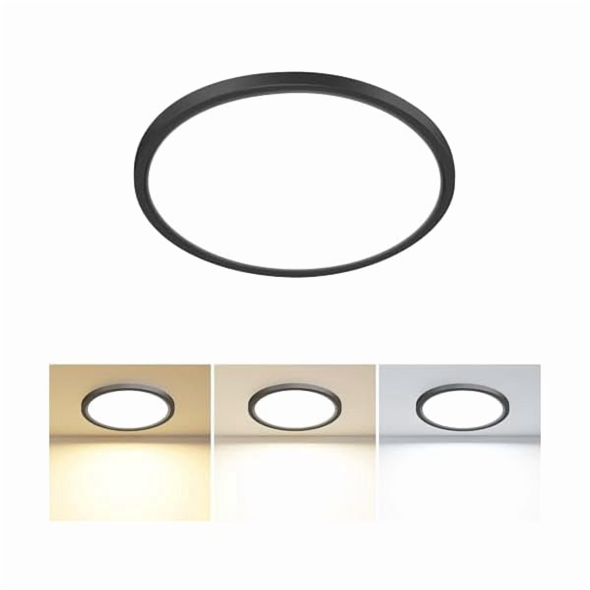 1PACK LED Flush Mount Ceiling Light, 9 Inch 24W 3CCT (3000K/4000K/6500K ...