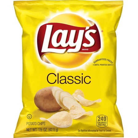 (1PACK ) Lay's Classic Potato Chips Snack Chips,