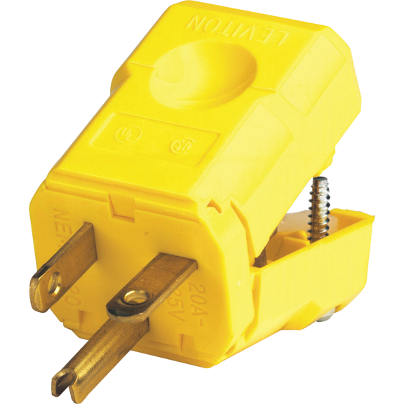 Leviton 125V Cord & Plug UL Listed for US Residential Electrical Code Compliance, Drop-in NEC-Standard Wiring